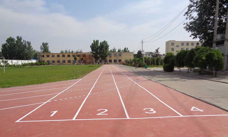 河南新鄉牧野區室外塑膠跑道地板