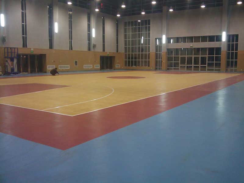 河北張家口張礦集團籃球場地板